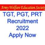 Army School AWES TGT, PGT, PRT Recruitment 2022
